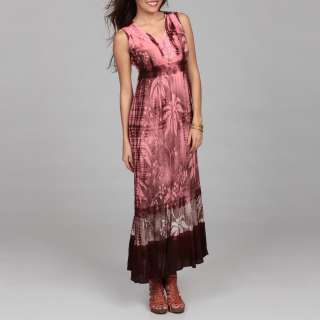 Lola P Womens Stencil Print Tie Dye Dress  Overstock