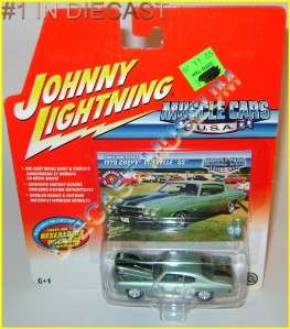   70 CHEVY CHEVROLET CHEVELLE SS MUSCLE CARS DIECAST JOHNNY LIGHTNING JL