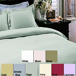 Egyptian Cotton 400 Thread Count Duvet Cover Set  Overstock