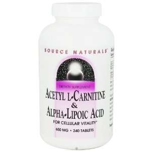  Source Naturals   Acetyl L Carnitine & Alpha Lipoic Acid 
