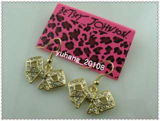 New Betsey Johnson Butterfly Results necklace bracelet earrings Set 