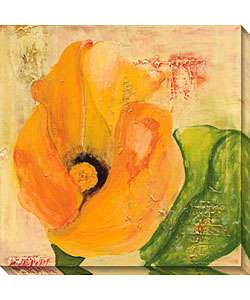 Laura Gunn Calla Lily in Orange Canvas Art  Overstock