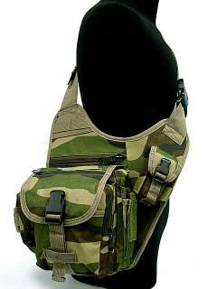 Tactical SWAT Utility Shoulder Bag Pouch Camo Woodland  