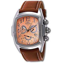 Invicta Mens Copper Lupah Chrono Brown Watch  Overstock