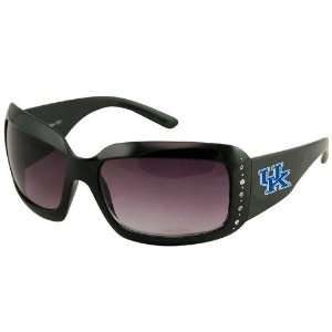 Kentucky Wildcats Ladies Black Rhinestone Oversized Fashion Sunglasses 