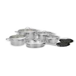 12 PC Stainless Steel chef Cookware Set:  Kitchen & Dining