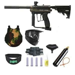 Spyder MR100 Pro Paintball Gun 4+1 9oz Protector MEGA Set   Olive 