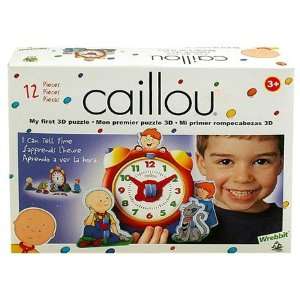   My First 3D Puzzle   Caillou   I Can Tell Time Toys & Games