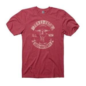  Texas Tech Red Raiders Heathered Red Rockers Ring Spun T 