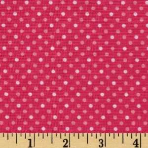  44 Wide My Home Town Polka Dots Pink Fabric By The Yard 