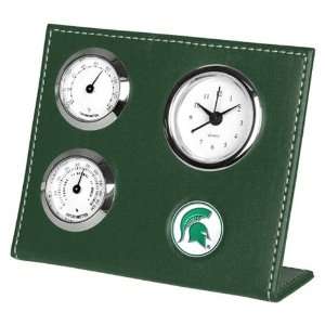    Michigan State Spartans Green Weather Clock: Sports & Outdoors