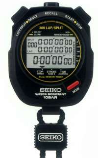 SEIKO 300 Lap Stopwatch SVAS003 Aquatic Sports S141  