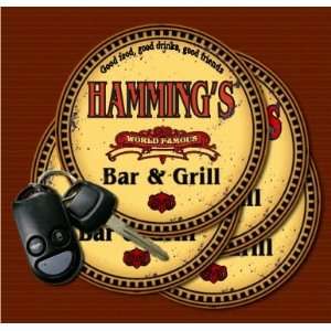  HAMMINGS Family Name Bar & Grill Coasters Kitchen 