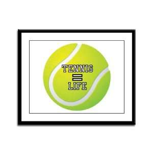  Framed Panel Print Tennis Equals Life 