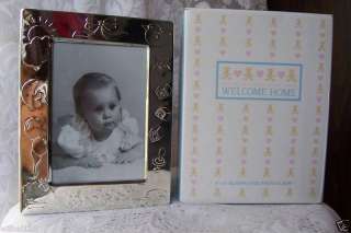 Welcome Home Silverplated Baby Photo Album Unisex NIB  