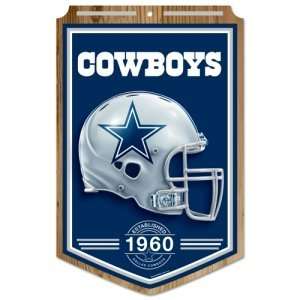  Dallas Cowboys NFL Wood Sign   11 X 17 Established Design 