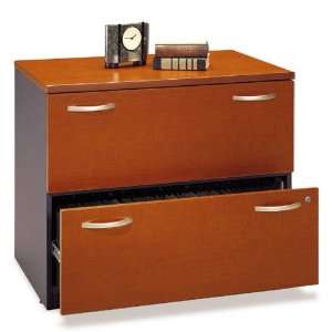   Drawer Lateral Wood File Storage Cabinet in Auburn Maple: Office