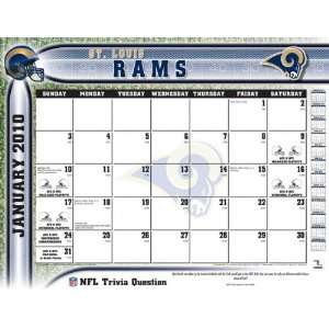  St. Louis Rams 2010 22x17 Desk Calendar