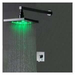  Factory drop ship Chrome Wall in LED Rainfall Shower 