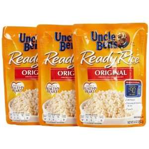  Uncle Bens Organic Long Grain Ready Rice Pouch, 8.8 oz, 3 