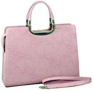  Woman Designer Briefcase Handbag Purse Bag Pink: Office 