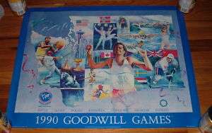 1990 GOODWILL GAMES OLYMPICS POSTER Good Will Sports  