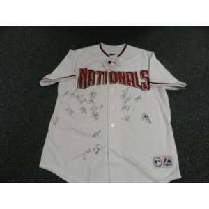 2011 Washington Nationals Team Signed Jersey Storen   Autographed MLB 