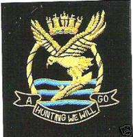 English Submarine Sub Hunting Royal Navy Blazer Badge  