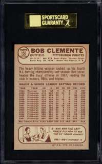 1968 O Pee Chee #150 Roberto Clemente SGC 96  