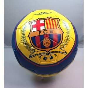   Soccer Ball   Yellow & Blue   FCB (Futbol Club Barcelona) Design