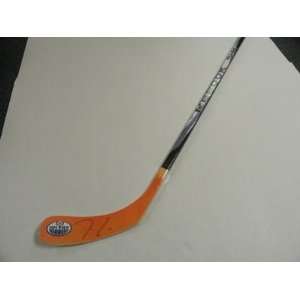  Jordan Eberle Signed Hockey Stick Edmonton Oilers Proof 