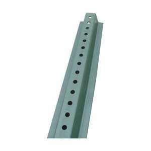 P6GR   Sign Post, Steel, Green, 6 FT. 2# Baked Green Enamel, Punched 