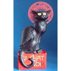 Le Chat Noir Black Cat Statue by Steinlen:  Kitchen 