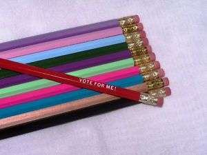 48 Assorted Hexagon Personalized Pencils in 35+ colors  