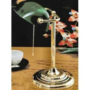  American Lighting 9012 Solid Brass Banker Lamp: Home 