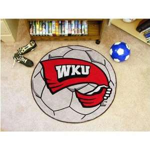 Western Kentucky Hilltoppers NCAA Soccer Ball Round Floor Mat (29 