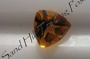 Natural 3mm Loose Trillion Cut .10ct Golden Citrine AAA  