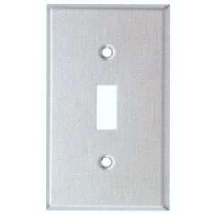  Stainless Steel Metal Wall Plates 1 Gang Toggle Switch Stainless 