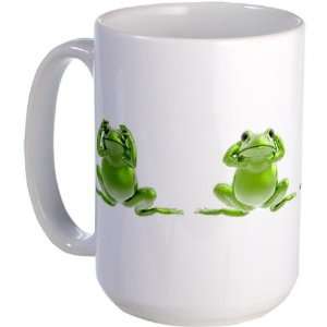  3 Frogs Funny Large Mug by CafePress: Everything Else