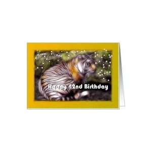   ~ Age Specific 42nd ~ Fractalius Bengal Tiger Art Card: Toys & Games