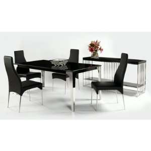  Crystal Dining Table in Black Furniture & Decor