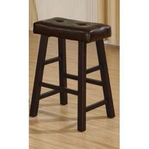  Set of 2 Counter Height Stool in Espresso Finish F10240 