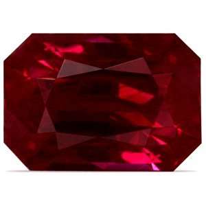 1.97 Carat Loose Ruby Emerald Cut Gemstone Jewelry