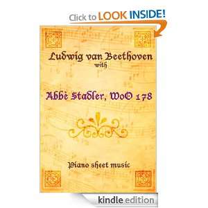 Abbè Stadler, WoO 178 Sheet Music Ludwig van Beethoven  