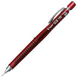 Pilot H 325 Translucent Red 0.5 mm Mechanical Pencils (Pack of 6 