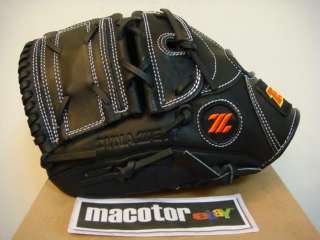 New ZETT Prime 12 Pitcher Baseball Glove Black LHT BPGT 8801  