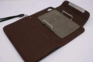 New Black Book Nice Bag Leather Wallet Case for iPhone 4 4S  