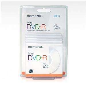  NEW DVD R Mini 5 Pack (Blank Media): Office Products