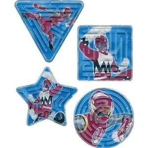  Power Rangers Maze Games 4ct: Toys & Games