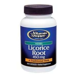   Shoppe   Licorice Root, 450 mg, 100 capsules